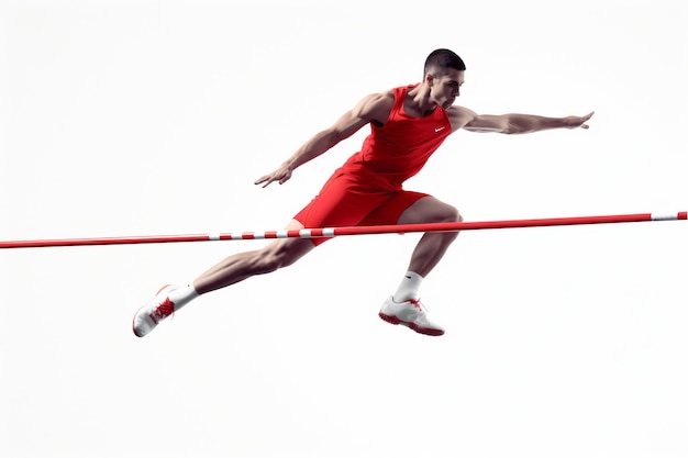 The Agility of a High Jumper Clearing the Bar