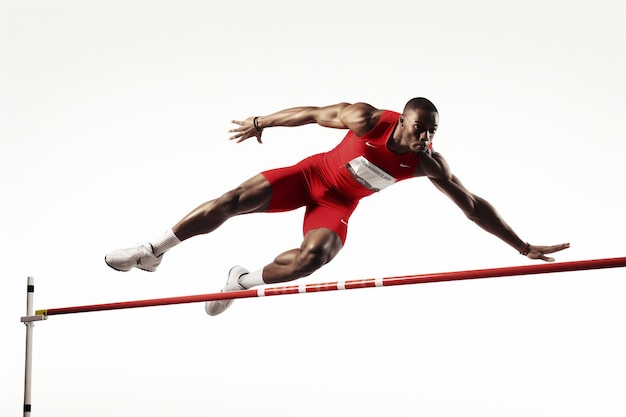 The Agility of a High Jumper Clearing the Bar