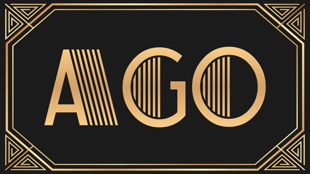 Photo ago jazz gold text