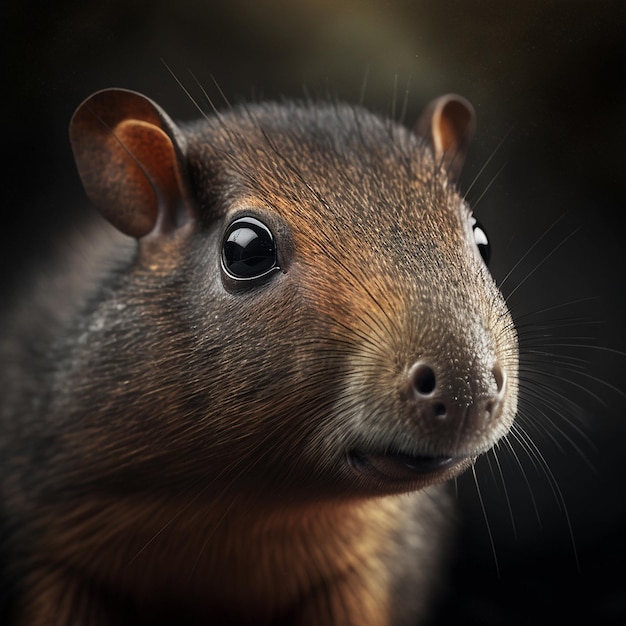 Agouti pluizige dier Generatieve AI