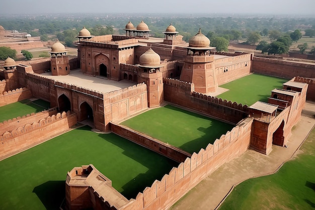Photo agra fort is 11th century mughal architectural masterpiece