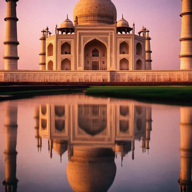 A agra taj mahal side view front view photography