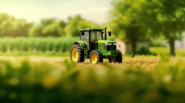 Photo agricultural machinery farming landscape