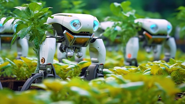 Agricultural technology Generative AI Smart robotic farmers and