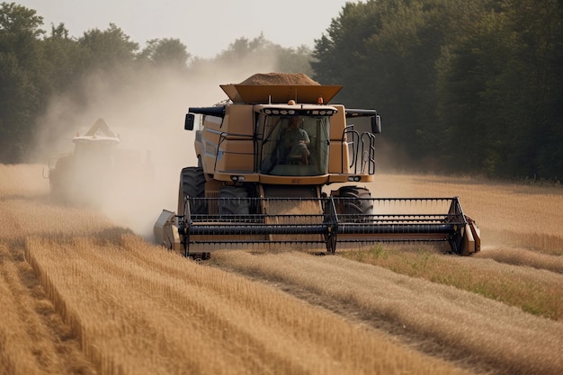 Foto agricoltura lavoro agricolo in azienda ai generato