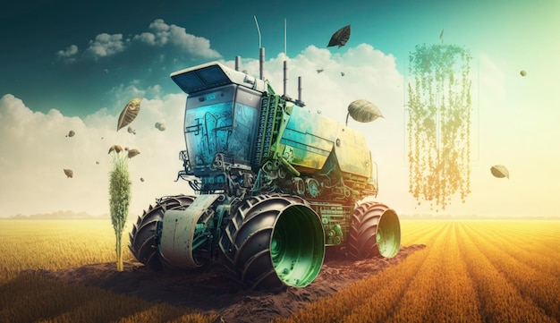 Tecnologia aziendale agricola creata con la tecnologia ai generativa