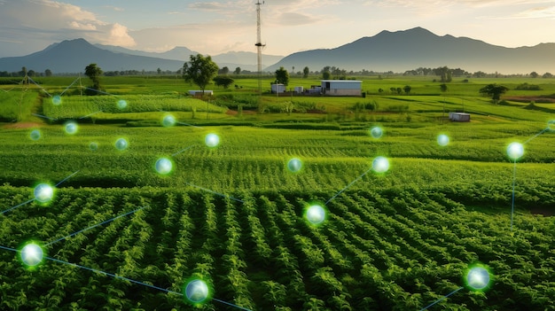 Photo agriculture farm iot