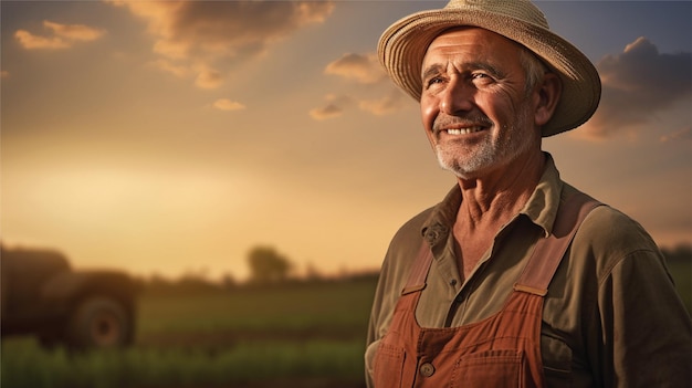 Foto fondo dell'agricoltore di agricoltura