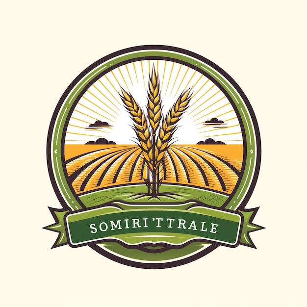 Agriculture logo template suitable for businesses