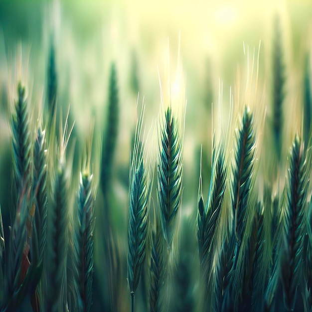 Agriculture plant spike field in nature