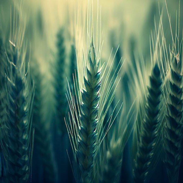 Agriculture Plant Spike Field in Nature