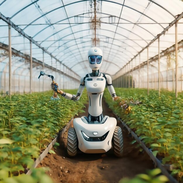 Agriculture robotic and autonomous car working in smart farm