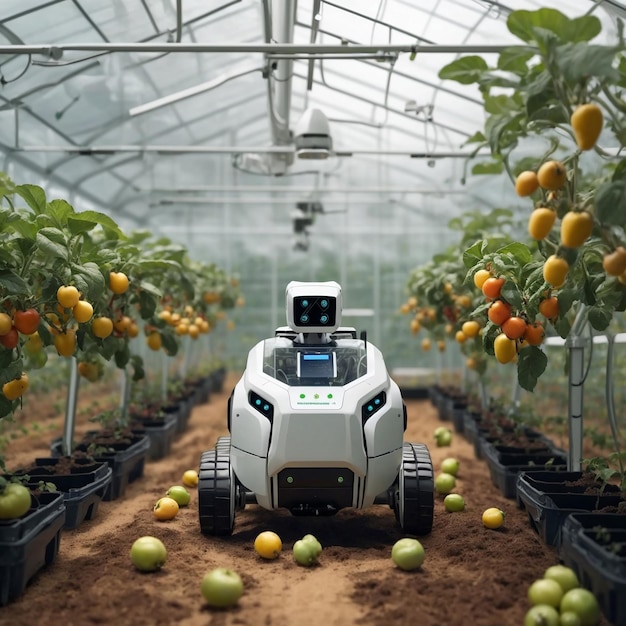 Agriculture smart farming system concept Internet technology and devices and tools ai generated