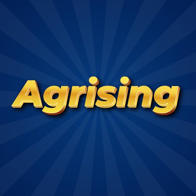 Agrising text effect gold jpg attractive background card photo confetti