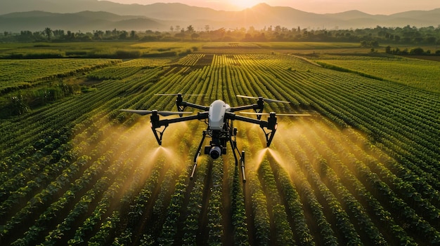 Agro Drone spraying fields agriculture