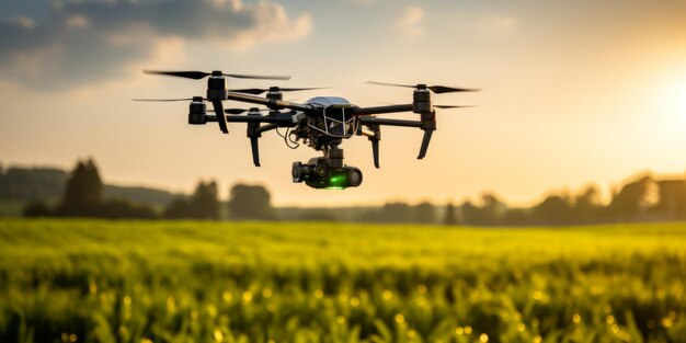 Agrodrone voor de verwerking van velden slimme landbouw Generatieve AI