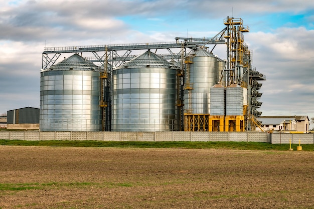 Agroverwerkings- en productiefabriek voor verwerking en zilversilo's voor het drogen van reiniging en opslag van landbouwproducten meel granen en graan Graanschuurlift