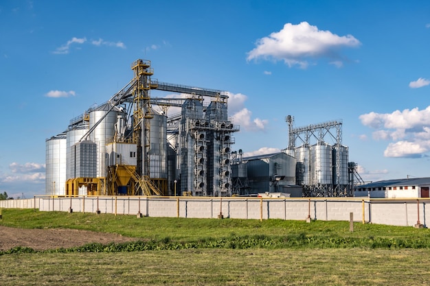 Agroverwerkings- en productiefabriek voor verwerking en zilversilo's voor het drogen van reiniging en opslag van landbouwproducten meel granen en graan Graanschuurlift