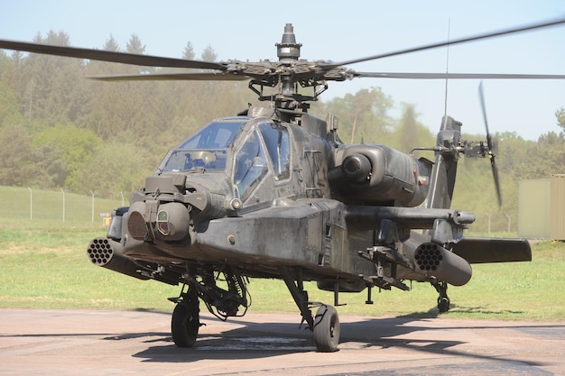 Foto un apache ah-64