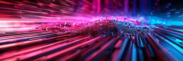 ai algorithm neural networks and data processing elements conceptual image on ai development