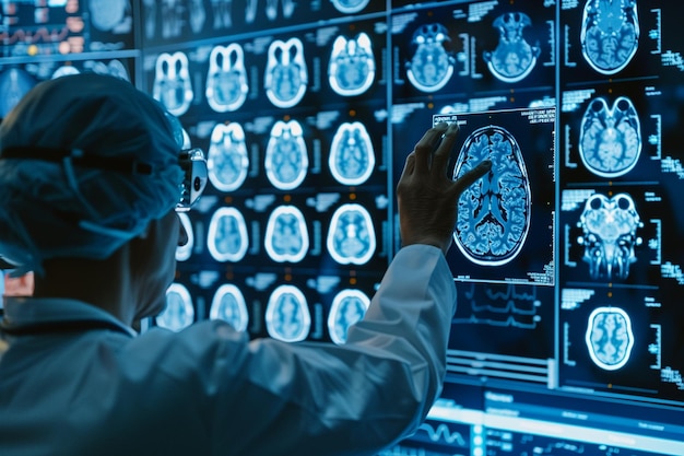 AI analyzing medical scans for accurate results ar generative ai