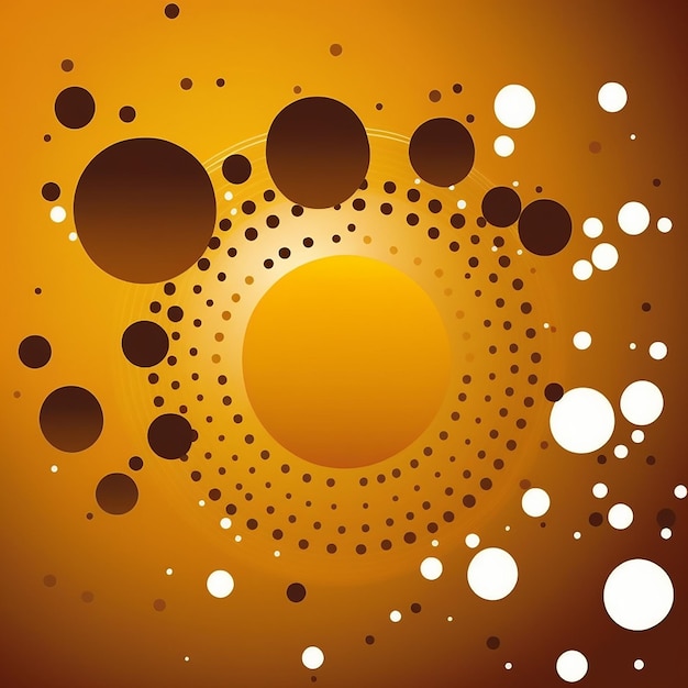 Ai art orange color background