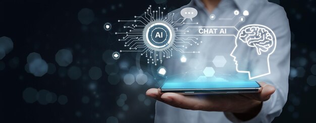 AI-assistent voor AI chatbot genereren afbeeldingen schrijven code schrijver bot vertalen en reclame LLM