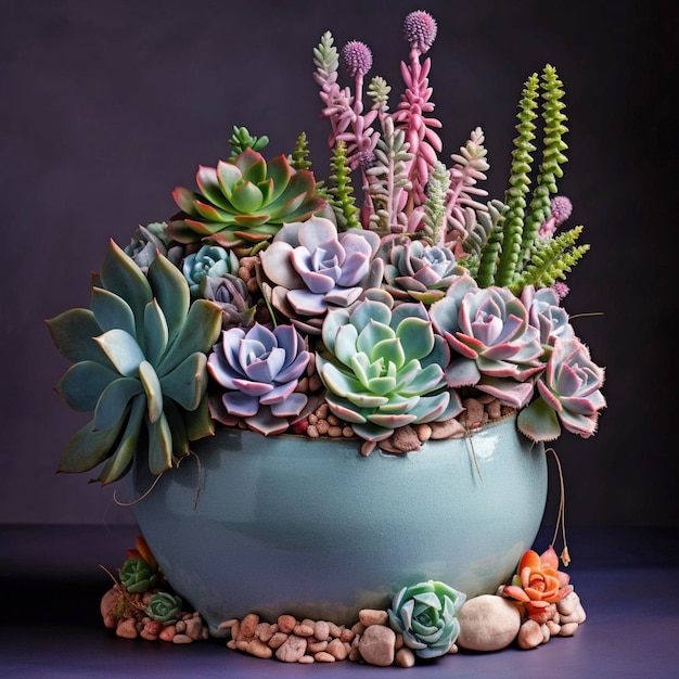 AI Beautiful Succulent Plant Pot