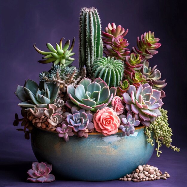 AI Beautiful Succulent Plant Pot