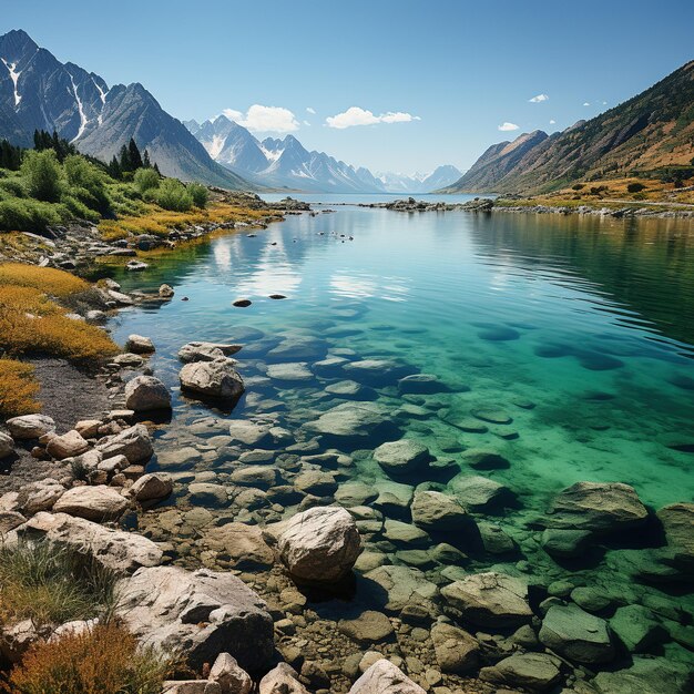 Foto ai behang voor natuurlandschappen in de buitenlucht