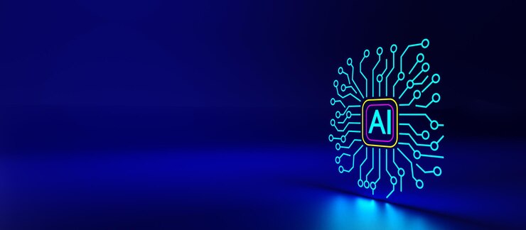 AI-concept AI-aangedreven algoritmen die enorme datasets naadloos analyseren, waardoor gepersonaliseerde campagnes en geoptimaliseerde marketingstrategieën op een nauwkeurige doelgroep kunnen worden gericht