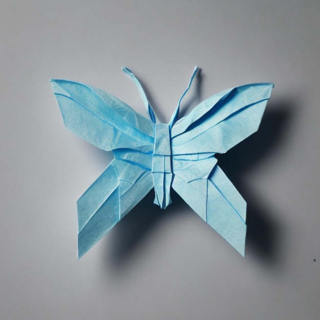 Фото ai покрыла бабочку в стиле оригами