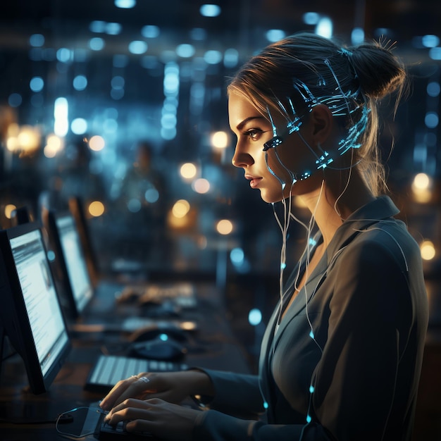 AI in Customer Service AI is employed in customer support to enhance efficiency