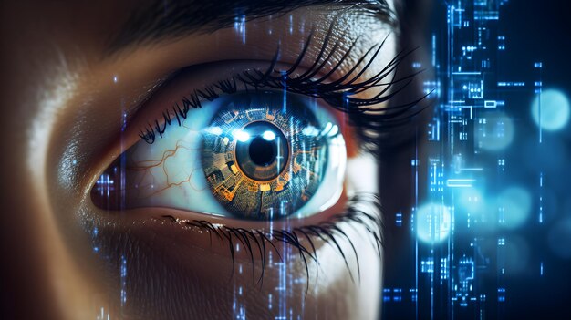 Photo ai envisioned through a woman's eye