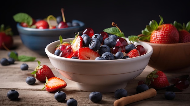 AI Food Fruit Salad Bowl