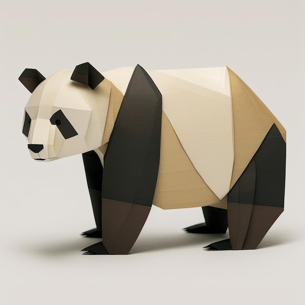 Ai gegenereerd illustratie origami panda