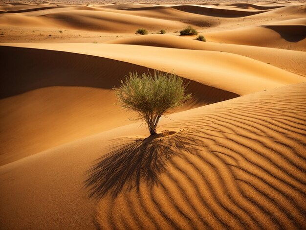 AI gegenereerd landschap van een woestijn