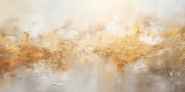 AI gegenereerde AI generatieve zachte gouden beige kleur abstracte aquarel inkt tekenen schilderij