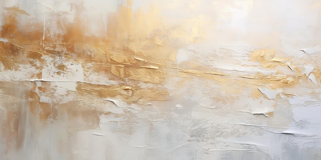 AI gegenereerde AI generatieve zachte gouden beige kleur abstracte aquarel inkt tekenen schilderij