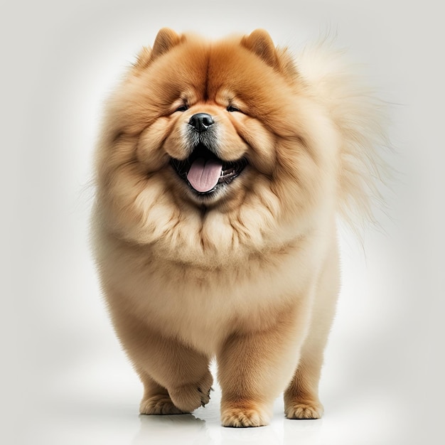 Ai gegenereerde illustratie schattige china chow chow hond i