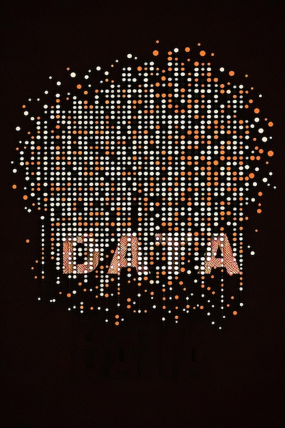 Ai gegenereerde illustratie van Big data-visualisatie Informatie-analyseconcept