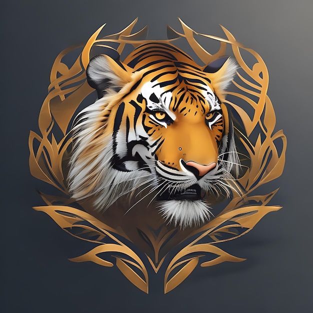 AI gegenereerde Lion Logo