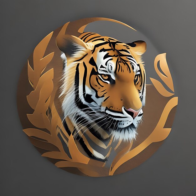 AI gegenereerde Lion Logo