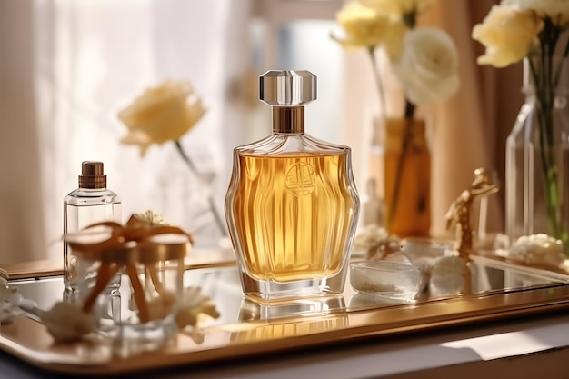 Ai genarative luxury Perfume Bottle