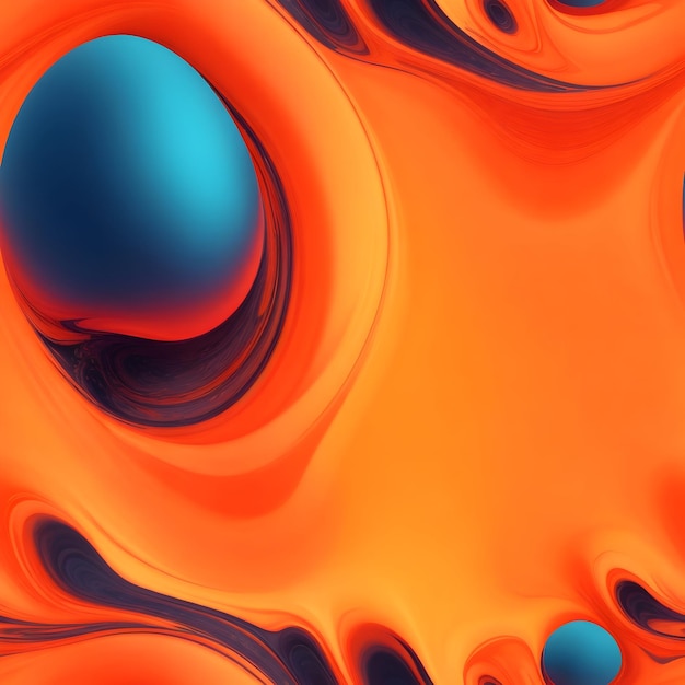 Photo ai generate fluid gradient dynamic wavy abstract background