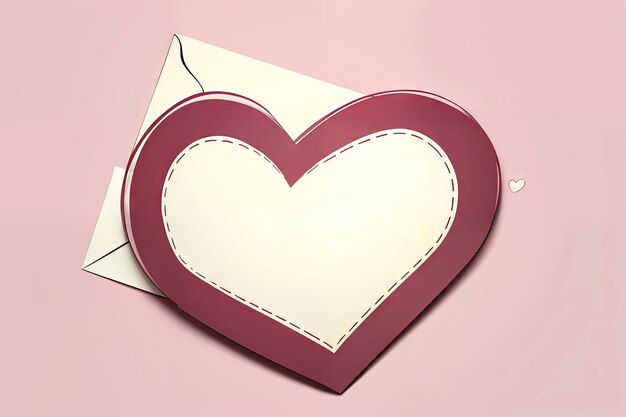 Photo ai generate pink love background