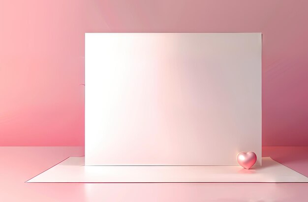 AI generate pink love Product Booth background