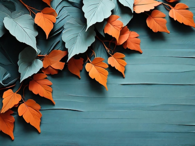 Photo ai generated abstract texture background and leaves