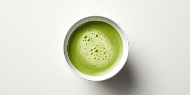 AI Generated AI Generative Asian japanese traditional hot matcha cup of green latte view