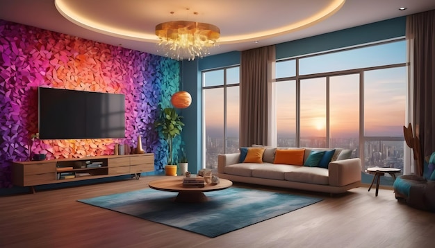 AI Generated AI Generative A beautiful room view